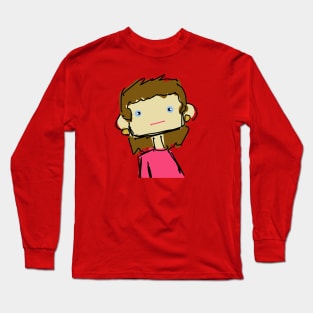 Her with Earrings Long Sleeve T-Shirt